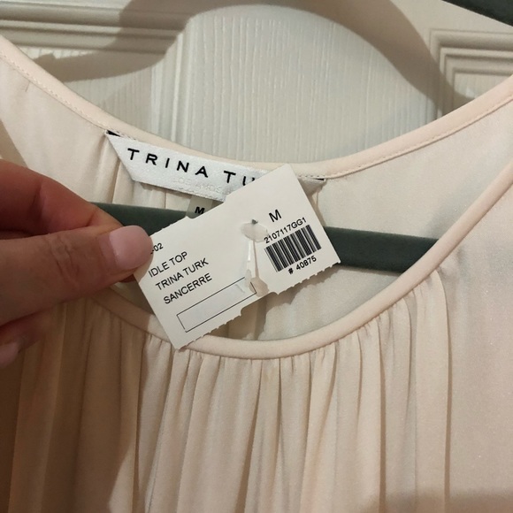 Trina Turk - Cream Idle Top - Size Medium - NWT - Picture 2 of 2